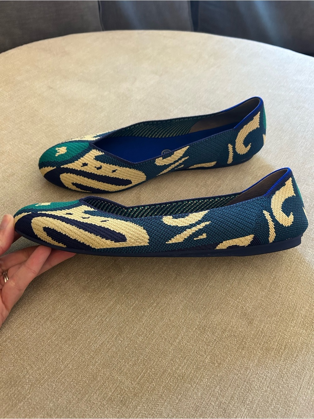 Rothy’s Moroccan Blue Flats - Picture 2 of 6